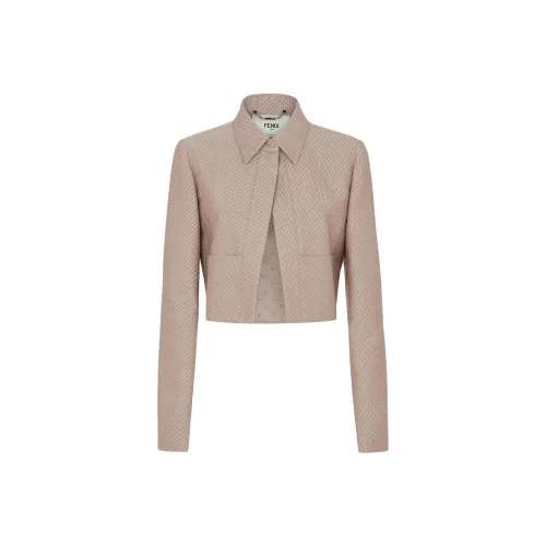 FENDI Коричневые Женские Куртки