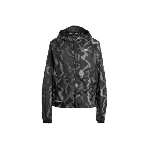 Adidas WIND.RDY Куртка Женская Черная Отражающая Серебряный