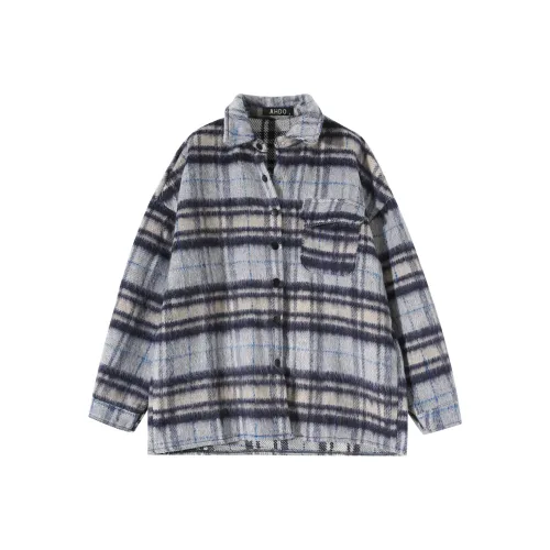 AHDO Куртка Женская Полосатая Синяя