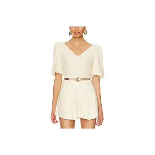 FREE PEOPLE Рубашка Женская Белая