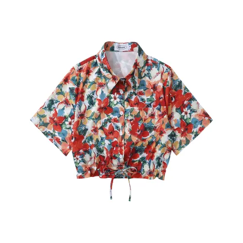 BEAR UNION Женские рубашки красного цвета