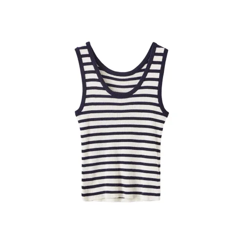 XIANGYING Майка с бретелями Женская Темно-синий