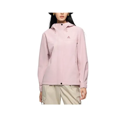 ANTA Comprehensive Training Collection Sports Lifestyle Collection Куртки Пальто Женские Soft and Tender Розовый