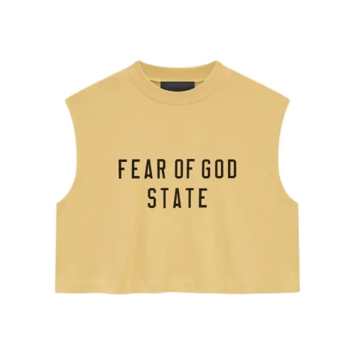 Fear of God Essentials Янтарный Золотой/Янтарный Женские T Рубашки