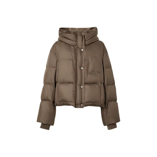 Hopeshow Пуховик Женские Кофе