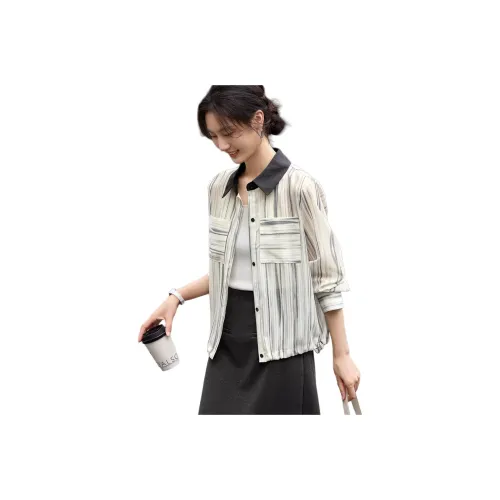 XWI Рубашка Женская Смешанная Полосатая