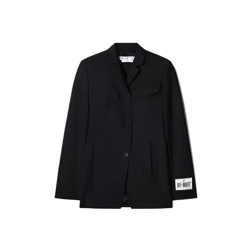 Off Белый черный Женские Куртки