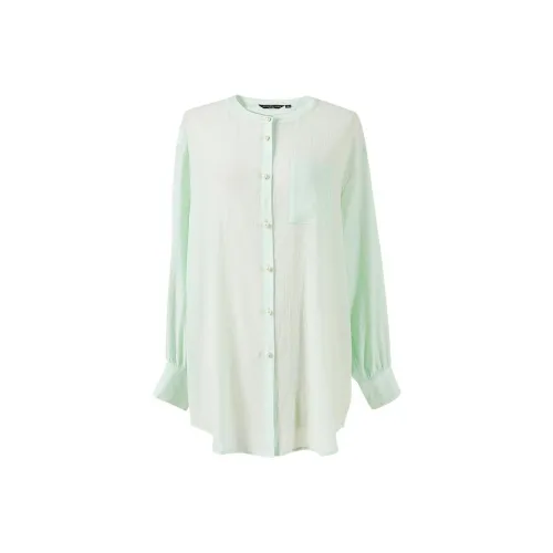 Like The Age Of Water Рубашка Женская Светло-Зеленая