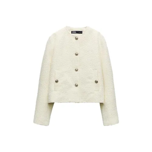 ZARA Белые Женские Куртки