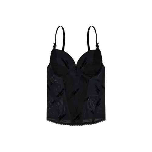 Vetements SS24 Топ на бретелях Женский Черный