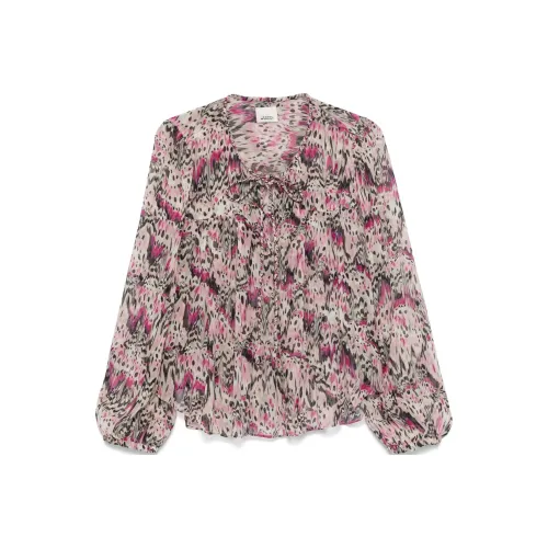 ISABEL MARANT Малиново-розовые Женские Рубашки