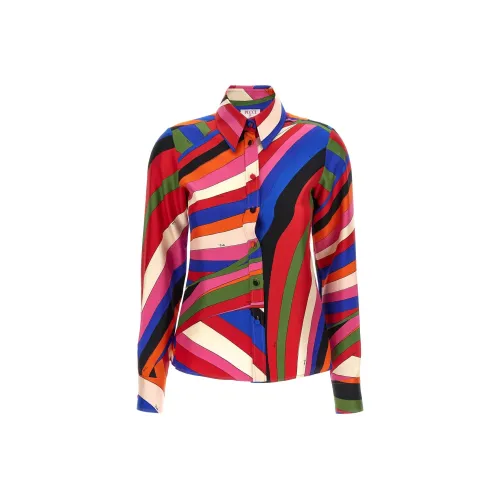 EMILIO PUCCI Женские рубашки красного цвета