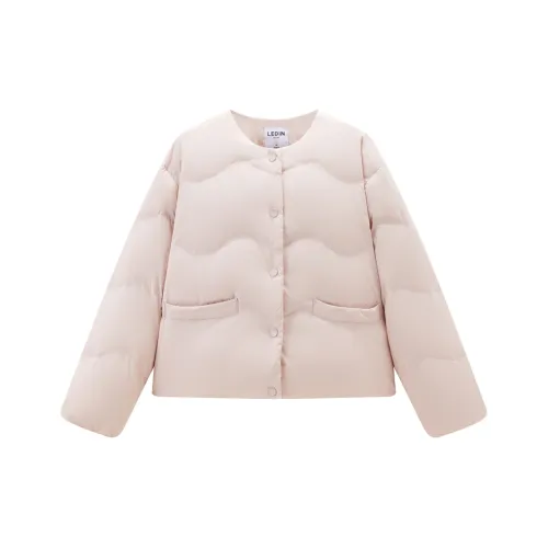 LEDIN Пуховик Женские Хлопковый Конфетный Розовый