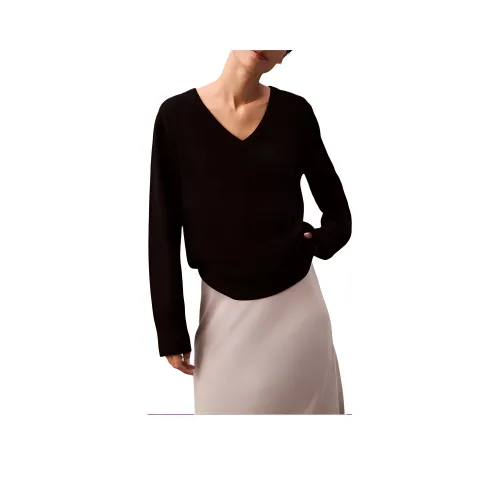 CALVIN KLEIN Кашемир Свитер Женские Черный