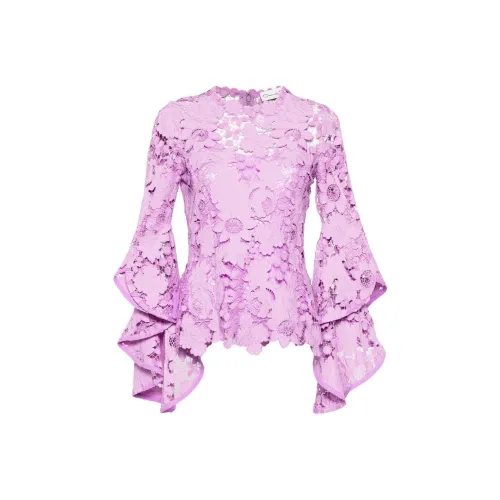 Oscar De La Renta SS24 Рубашка Женская Фиолетовая