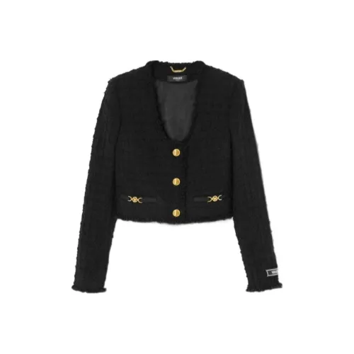 VERSACE SS24 Куртки Пальто Женские Черный