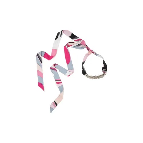 EMILIO PUCCI Латунь покрытие палладием шелковые шарфы унисекс розовый