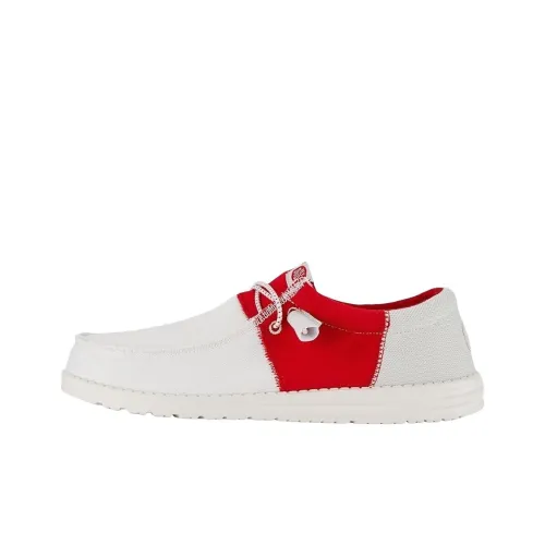 Heydude WALLY Tri VARSITY Повседневная обувь Мужская Белый Красный