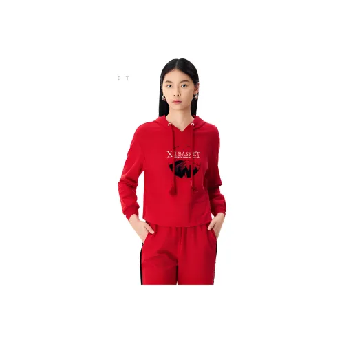 XII BASKET Толстовка Женская Настоящий Красный