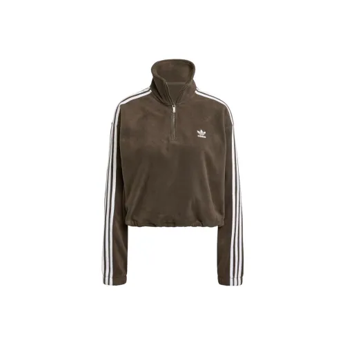 adidas originals Темный SHADOW Оливковый Женские Свитшоты
