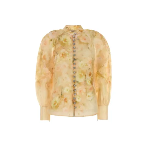 Zimmermann Рубашка Женская Желтая