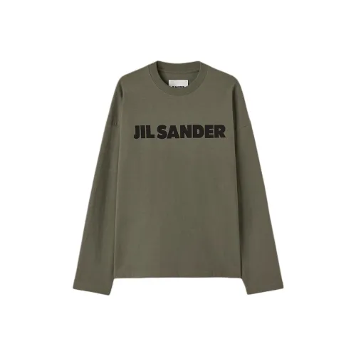 JIL SANDER Логотип T-рубашка Свитшот Женский Темно-зеленый