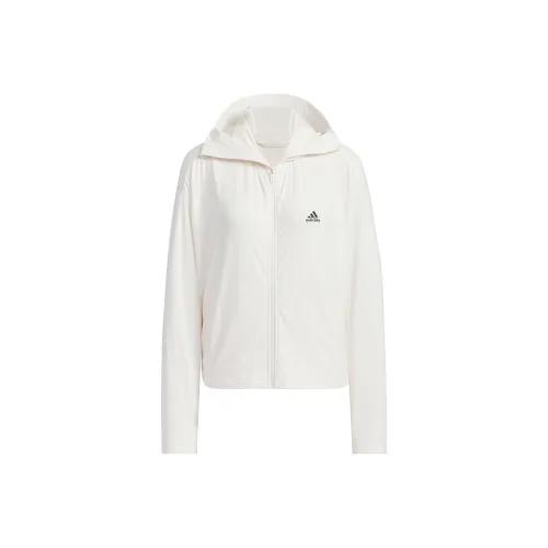 Adidas KNIT UPF Куртка Куртки Пальто Женские Розово-белый