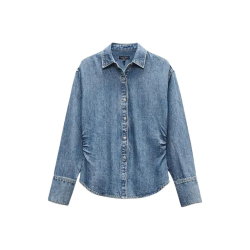 RAG&BONE Синие Женские Рубашки