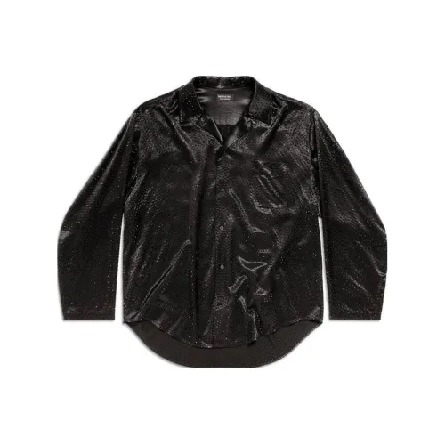 Balenciaga Рубашка Свободного кроя Женская Черная