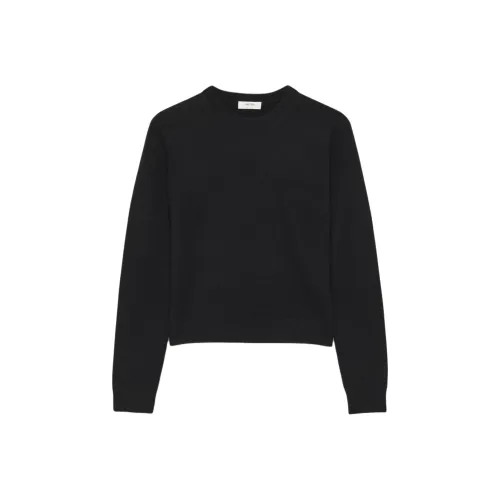 ARITZIA Кашемир Bare Кашемир Crew Кашемир Свитер Женские Черный