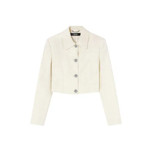 VERSACE Куртки и Пальто Женские Светлый Бежевый