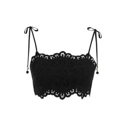 Zimmermann SS25 Топ на бретелях Женский Черный