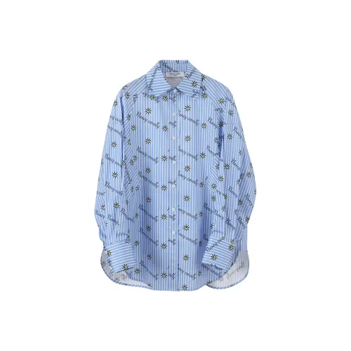 NancyCavally Рубашка Женская Синяя