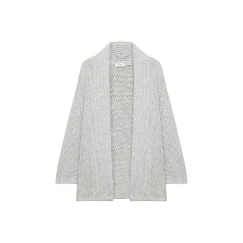 ARITZIA Кашемир OVERSIZED Открыто Передняя часть Кардиган Кашемир Свитер Женские Heather Chrome