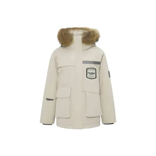 SNOW FLYING Укороченный пуховик куртка унисекс