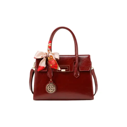 PAYOT Microfiber Synthetic Leather Bag Women's Burgundy