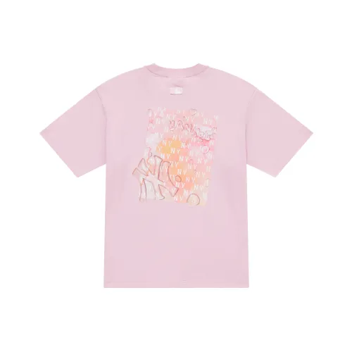 MLB Base Logo New York Yankees SS25 T-Shirt Unisex Фотиния Серый Розовый