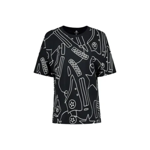 Конверс Черные Женские Футболки