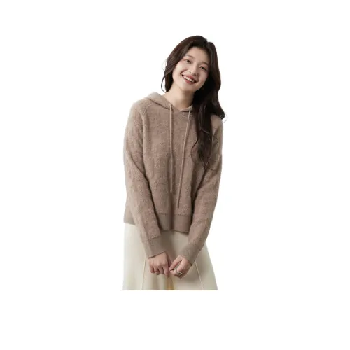 SNOWFORTE Кашемир Свитер Женский Неокрашенный Серый CAMEL