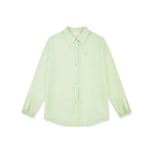 QIAODAN Рубашка Женская Nouveau Лист Зеленый