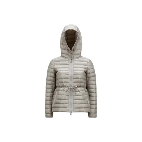 Moncler Down Jacket Women's Light Gray Монклер Пуховик Женский Светлый Серый