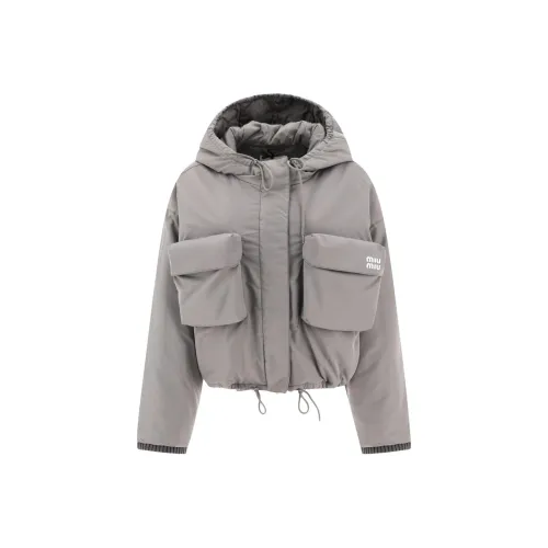 MIU MIU Куртки и Пальто Женские Серые