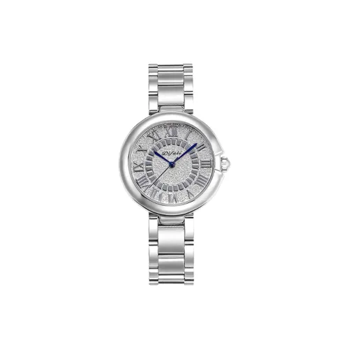 DIFULI Кварцевый механизм нержавеющая сталь ремешок часы женский циферблат серебристого цвета