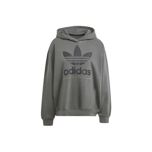 Adidas Originals Washed Trefoil Hoodie Толстовка Женская Серый