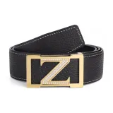 Золотая пряжка, коричневый ремешок