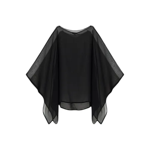 BALMAIN Шифон Рубашка Женская Черная