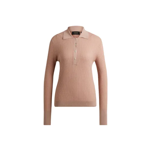 HUGO BOSS Светло-розовый Женские Трикотаж