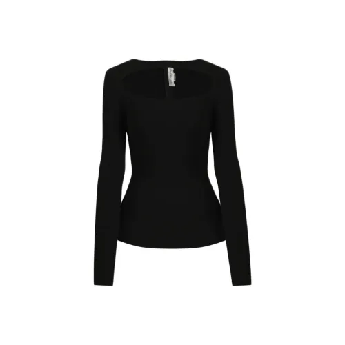 Victoria Beckham Черные Женские Т-рубашки