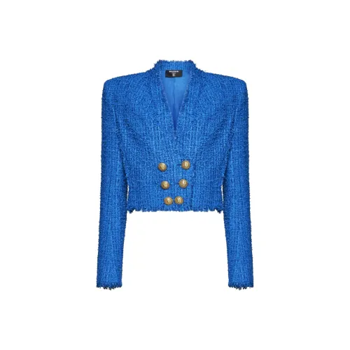 BALMAIN Синие Женские Куртки