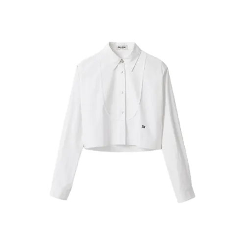 MIU MIU FW23 Рубашка Женская Белая